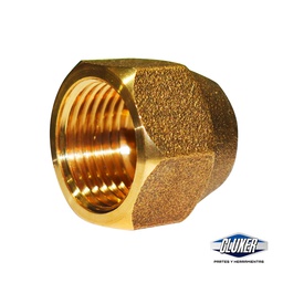 [CXTFF1-4] 1 Tuerca Flare De Bronce 1/4 Pulgada, Forjada, Cluxer