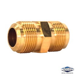 [CXU3434] Niple Union de Bronce Flare 3/4 x 3/4 Pulgadas, Cluxer Modelo: CXU3434