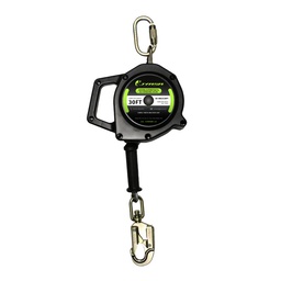 [SS-SRLIC30FT] Retractil de cable galvanizado 3/16&quot; 30ft Carcasa de Plastico  ANSI Z359.12-10