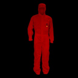 [ECO-6000RGD] OVEROL ANTIESTATICO ECOFRIENDLY ROJO TALLA GRANDE.