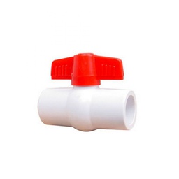 [100P 19] 19MM.VALVULA D/ESFERA ROSCAR PVC