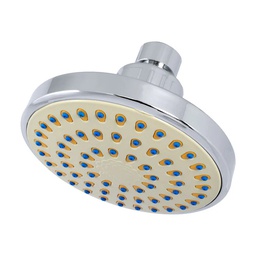 [44AN] REGADERA REDONDA ABS 4"(102MM)0 ANTISARRO A.CROMO