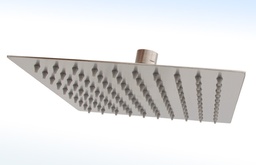 [44SCB] REGADERA DELGADA CUAD.8X8&quot; AC.INOX. AC.SATINADO
