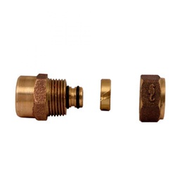 [81HP 19] 3/4&quot; NUDO INSERCION HEMBRA P/TUBO DE PLAS. C/ALMA DE ALUMINI