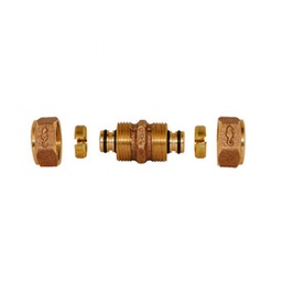 [81UAP 19] 3/4&quot; COPLE UNION P/TUB.PLAST.C/ALMA ALUMINIO