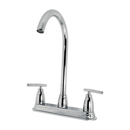 [8BT] MEZCLADORA FREG.PICO ABAT.C/CERAM 90ﾰ A/CROMO M/CUADRO
