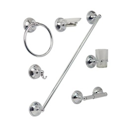 [J32CC] JUEGO ACCESORIOS P/BA�O CROMO ( CAPRI )