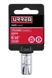 [Dado cuadro de 3/8", 6 puntas, en pulgadas, 9/16" Urrea] 5218H