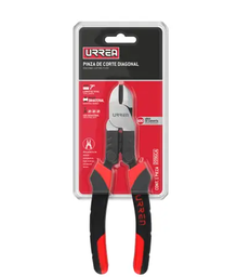 [Pinza para electricista con mango bimaterial palanca compuesta de 7" corte diagonal Urrea] 209GCA