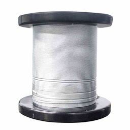 [B-019-1] CABLE DE ACERO GALVANIZADO 7X7 1/4" ROLLO 100M