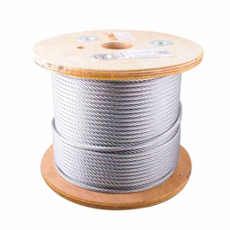 [B-215] CABLE DE ACERO ALMA DE FIBRA FC 6X26 1/2" ROLLO 500M