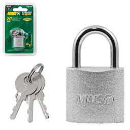 [BL-0125] CANDADO DE HIERRO 63MM C/3 LLAVES (CAJA C/6 PZAS - PRECIO X PIEZA)