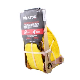 [C-00728] SUJETADORES CON MATRACA 4" X 9M