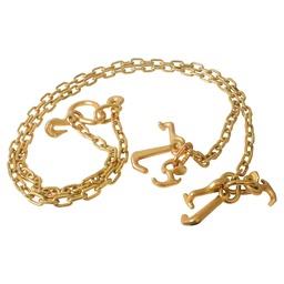 [C-02100] Cadena V para grua  5/16" x 6' grado 70 con grupo de ganchos RTJ