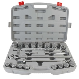 [DM-051000] JUEGO  D/21 DADOS CUADRO 3/4&quot; FRACC. P/MECANICO