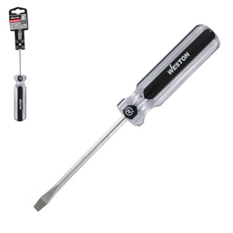 [DS-0110] DESARMADOR PLANO 3/16 X 4&quot; MANGO PVC ASME-B107.600 (CAJA C/6 PZAS - PRECIO X PIEZA)