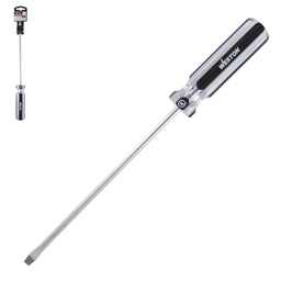 [DS-0135] DESARMADOR PLANO 1/4 X 8&quot; MANGO PVC ASME-B107.600 (CAJA C/6 PZAS - PRECIO X PIEZA)