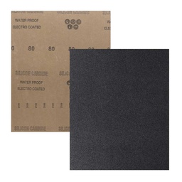 [LW-1020] HOJA DE LIJA DE AGUA CARBURO SILICIO 9" x 11" G120 (Precio x pieza - Empaque c/100 pzas)