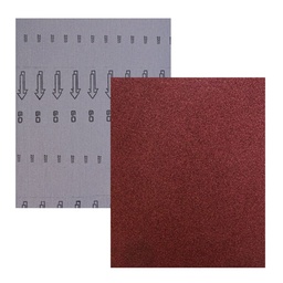 [LW-1210] HOJA DE LIJA RESPALDO DE TELA OXIDO DE ALUMINIO 9&quot; X 11&quot; G060(Precio x pieza - Empaque c/25 pzas)