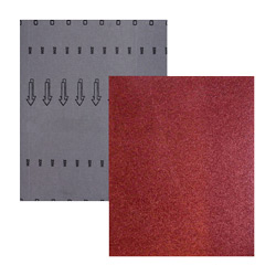 [LW-1235] HOJA DE LIJA RESPALDO DE TELA OXIDO DE ALUMINIO 9&quot; X 11&quot; G220(Precio x pieza - Empaque c/50 pzas)