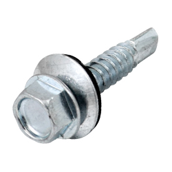 [PI-02001] PIJA PUNTA D/BROCA C/RONDANA GALV. #14x3/4&quot; (Caja c/400 piezas)