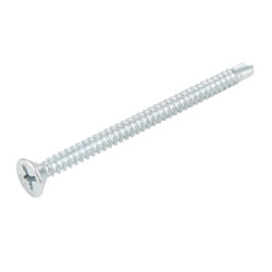 [PI-06005] PIJA P/LAMINA CAB. PLANA PUNTA D/BROCA GALV. #8x3&quot; (Precio x Caja - caja c/300 piezas)
