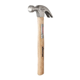 [PN-0450] MARTILLO PULIDO UÑA CURVA 16 OZ MANGO 13" DE MADERA DURA