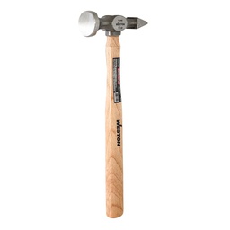 [PN-0480] MARTILLO PULIDO HOJALATERO PUNTA CINCEL MANGO 13&quot; DE MADERA DURA 11 OZ