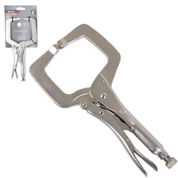 [PP-0080] PINZA DE PRESION TIPO C C/MORDAZA FIJA 9'' (CAJA C/6 PZAS - PRECIO X PIEZA)