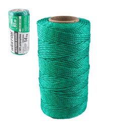 [SA-305-6110] HILO PARA ALBAÑIL DE POLIPROPILENO CAL. 18 VERDE CHICO 65M
