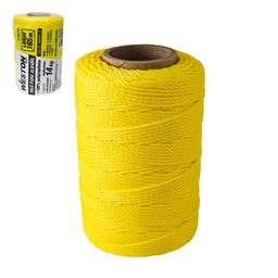 [SA-305-6165] HILO PARA ALBAÑIL DE POLIPROPILENO CAL. 18 AMARILLO GDE 165M
