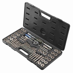 [ST-5-776-020] JUEGO MACHUELOS Y DADOS 60 PCS.METRICA Y FRACC. ACERO AL CARBON