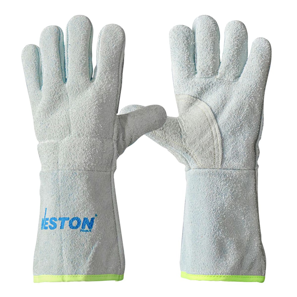 GUANTE SOLDADOR GRIS C/ REF. PERICO, HILO KEVLAR (Precio x par - Empaque c/25 pares)