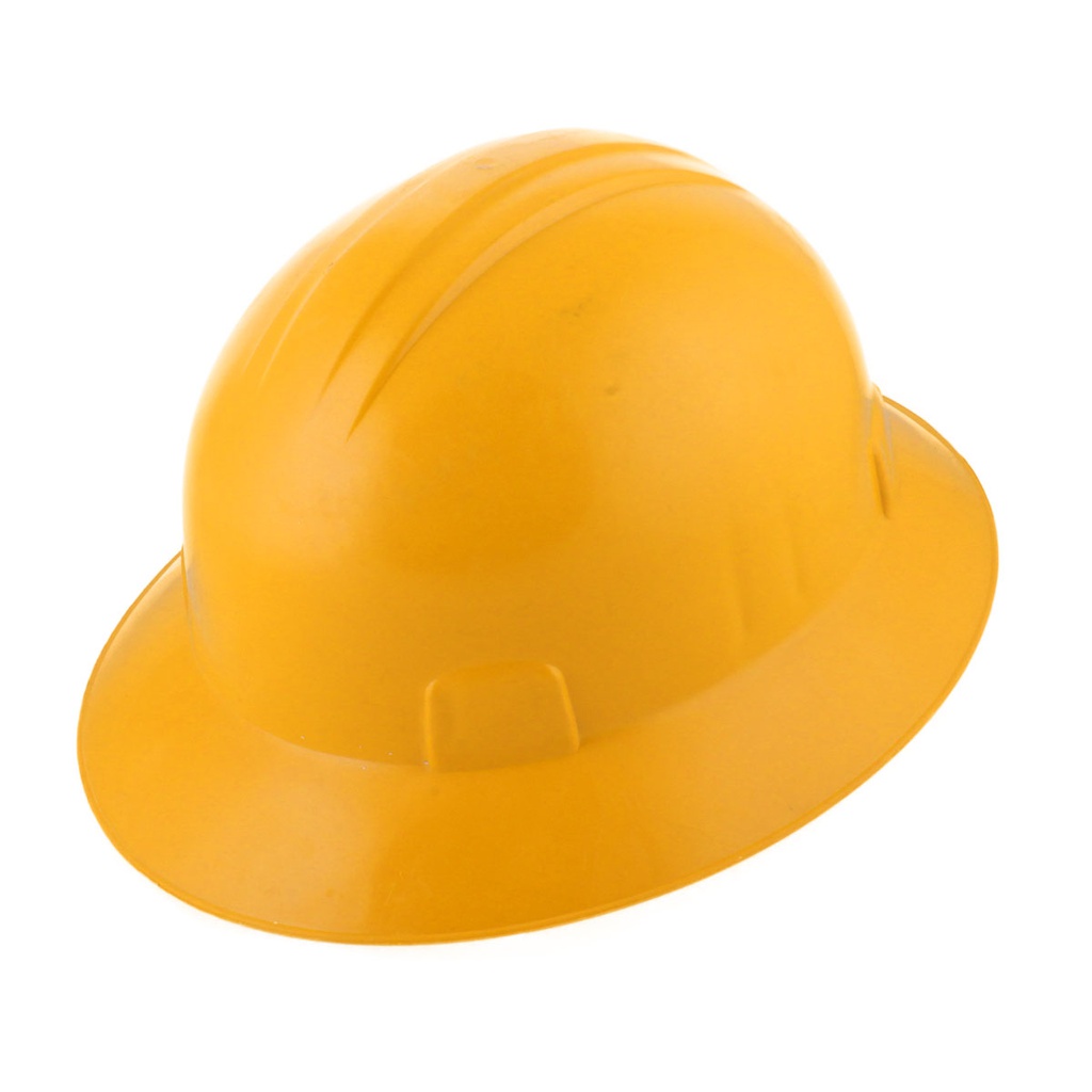 CASCO DE SEGURIDAD TIPO ALA ANCHA AMARILLO