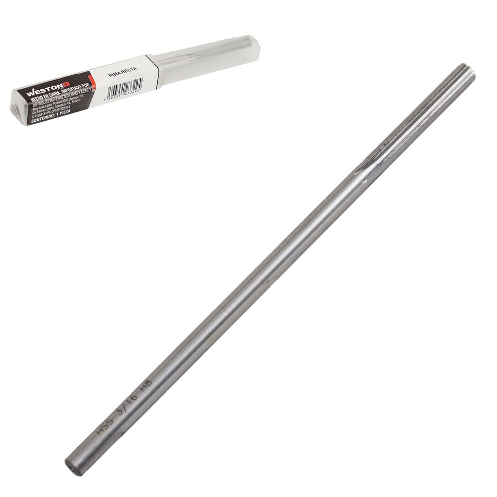 RIMA RECTA DE MAQUINA 3/16" H8