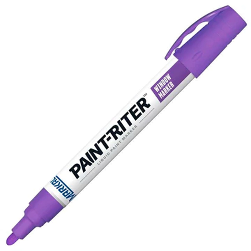 MARCADOR PAINT RITER PARA VIDRIO MORADO (CAJA C/12 - PRECIO X PZA)