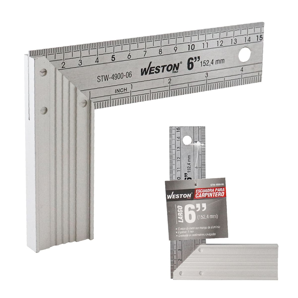 ESCUADRA PARA CARPINTERO 6"