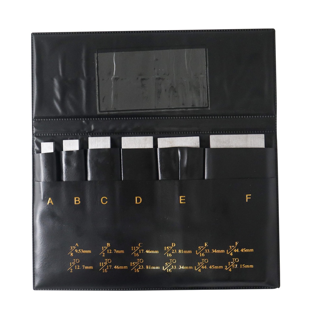 PARALELAS AJUSTABLES 3/8"" - 2-1/4"" JGO 6 PIEZAS