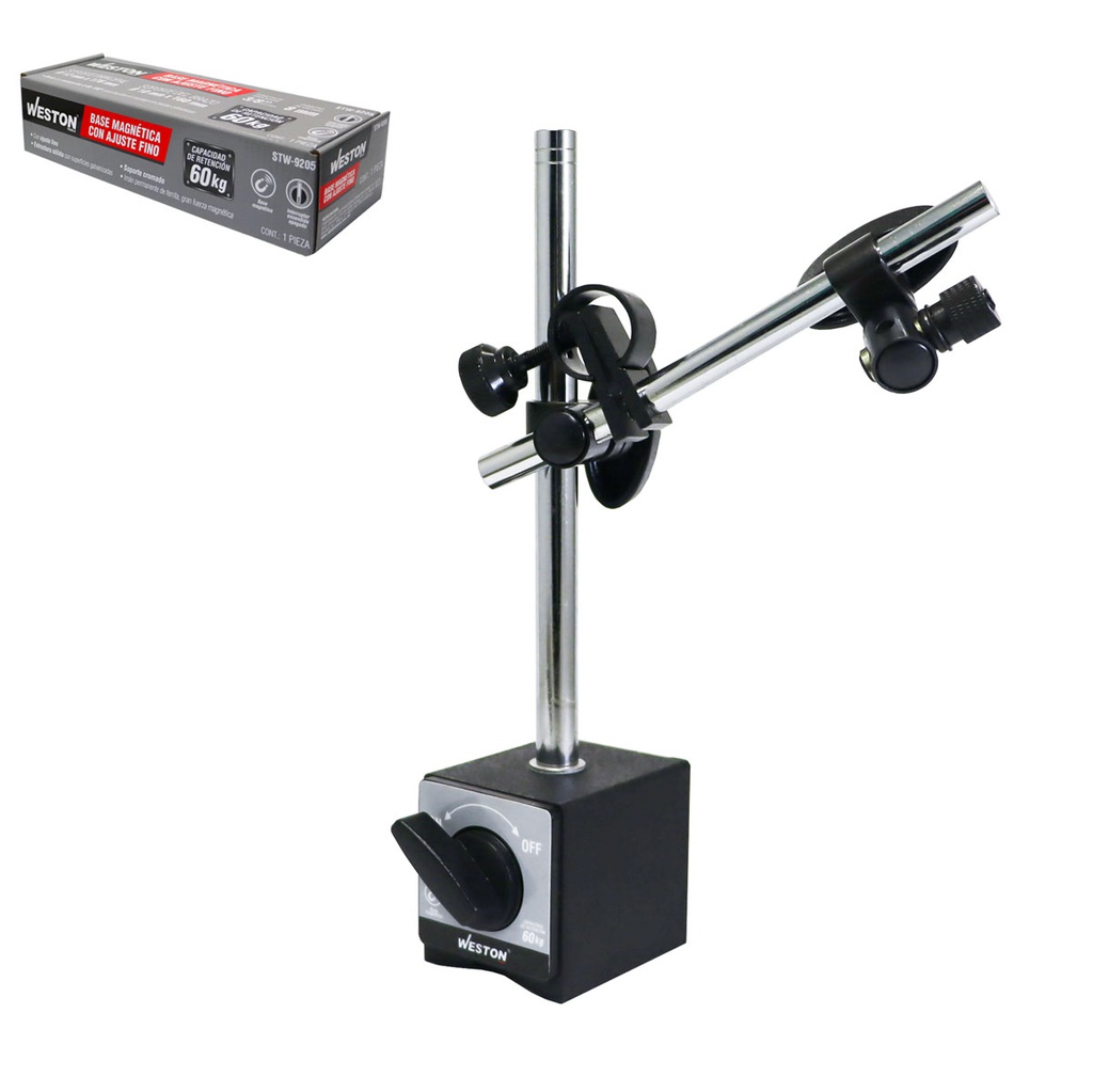 BASE MAGNETICA C/AJUSTE FINO CAP. RETENCION 60 KG