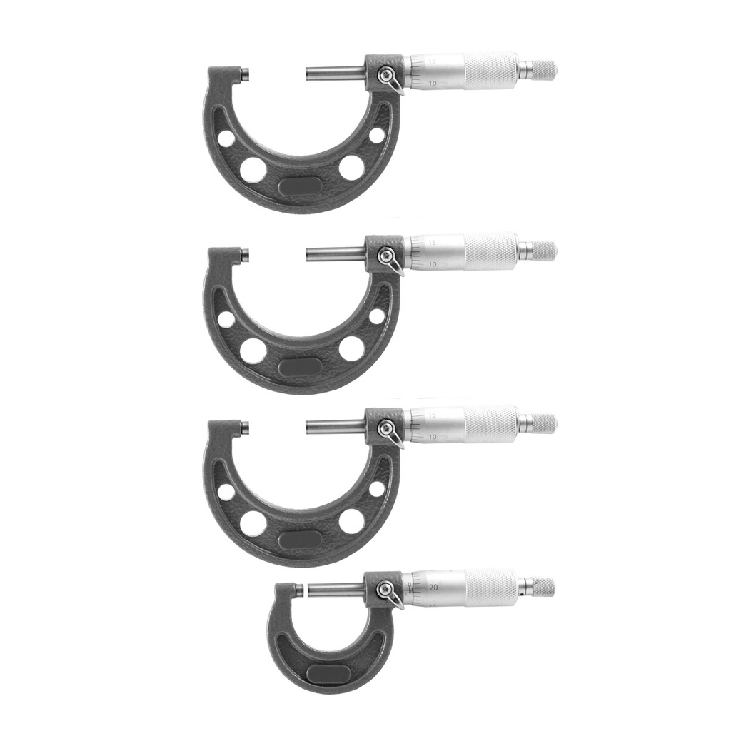 JUEGO MICROMETRO P/EXTERIORES TIPO MT 0 - 100MM 4 PIEZAS