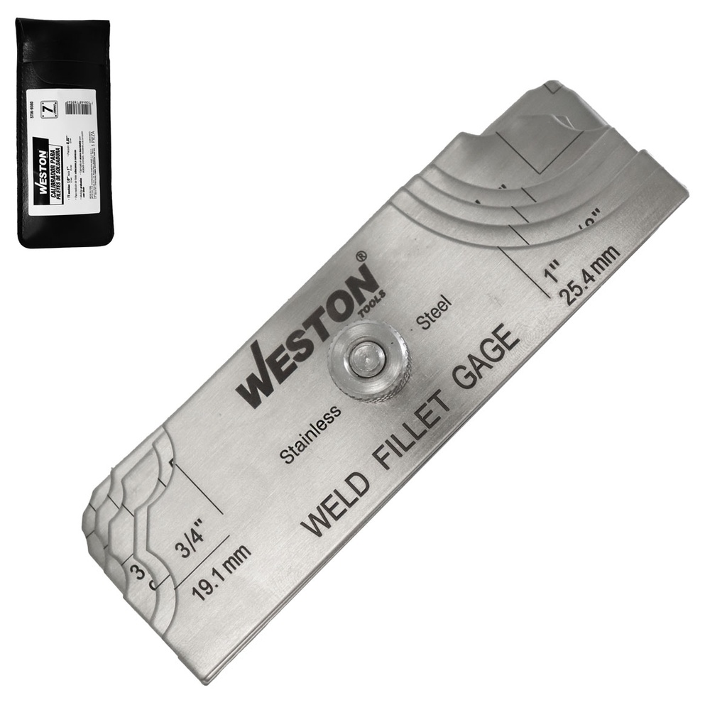 CALIBRADOR P/FILETES DE SOLDADURA 1/8'' - 1''