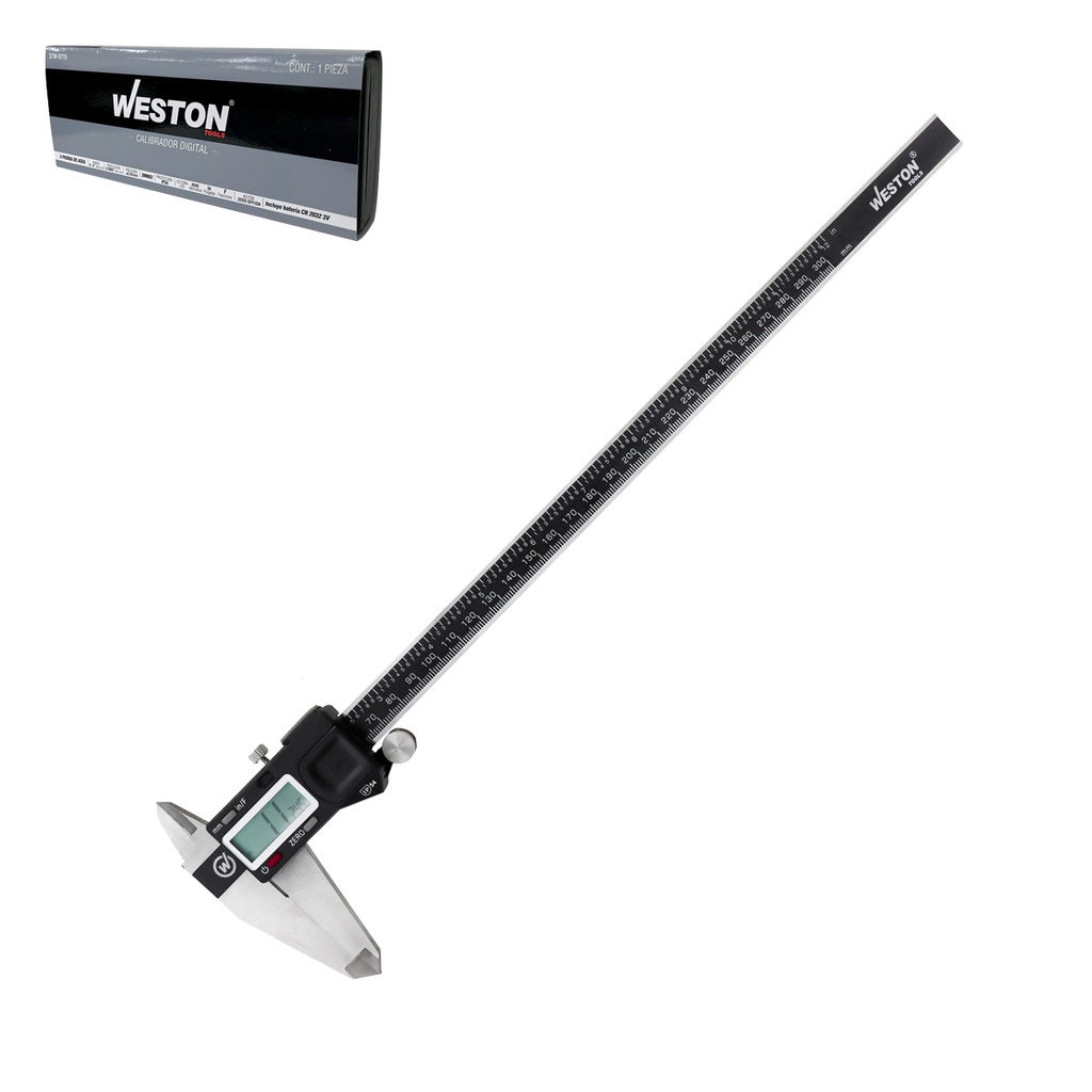 CALIBRADOR DIGITAL IP54 A PRUEBA DE AGUA 12&quot; MM/PULGADAS / SALIDA DE DATOS
