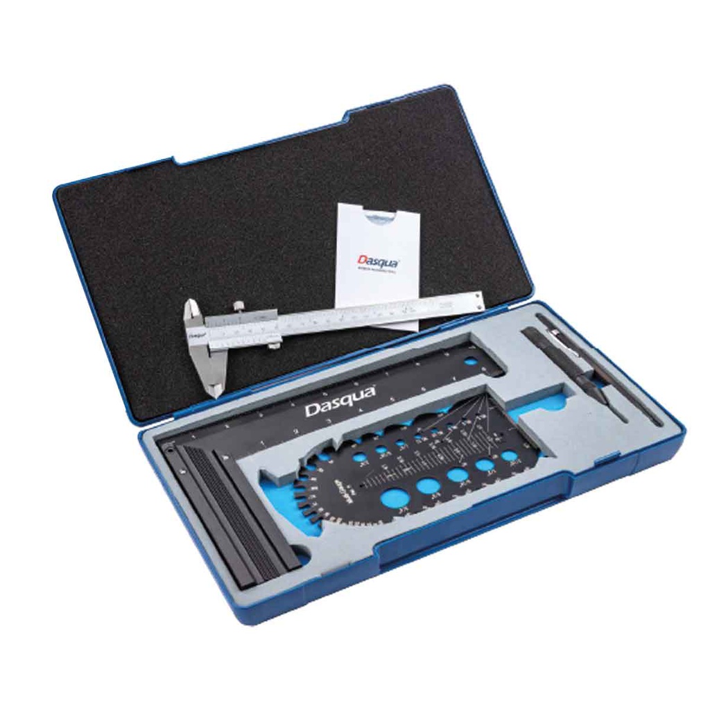 JUEGO DE MEDICION DE 5 PIEZAS C/CALIBRADOR