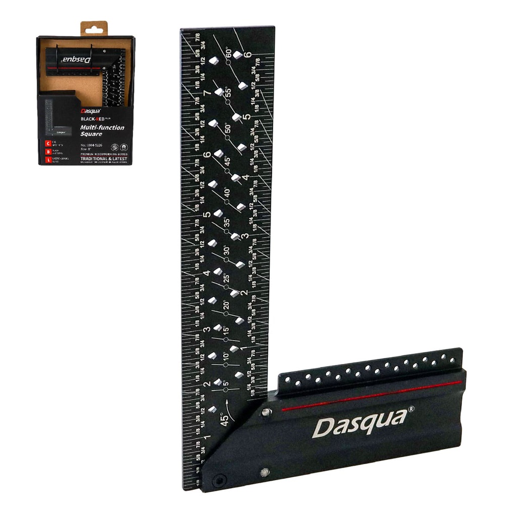 ESCUADRA MULTIFUNCION DE ALUMINIO 8"