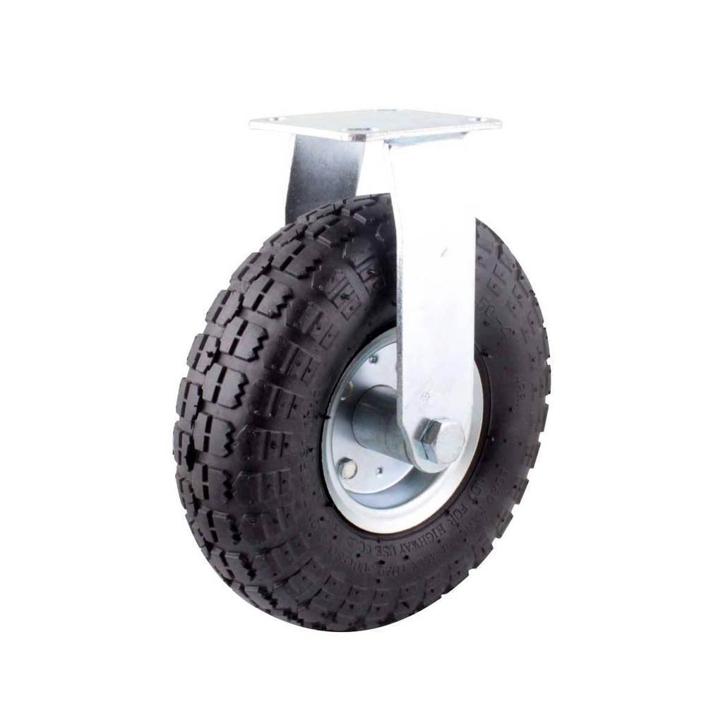 RODAJA NEUMATICA 10" x 3" FIJA