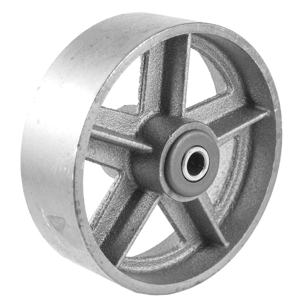 RUEDA FIERRO C/BALERO 6X2"