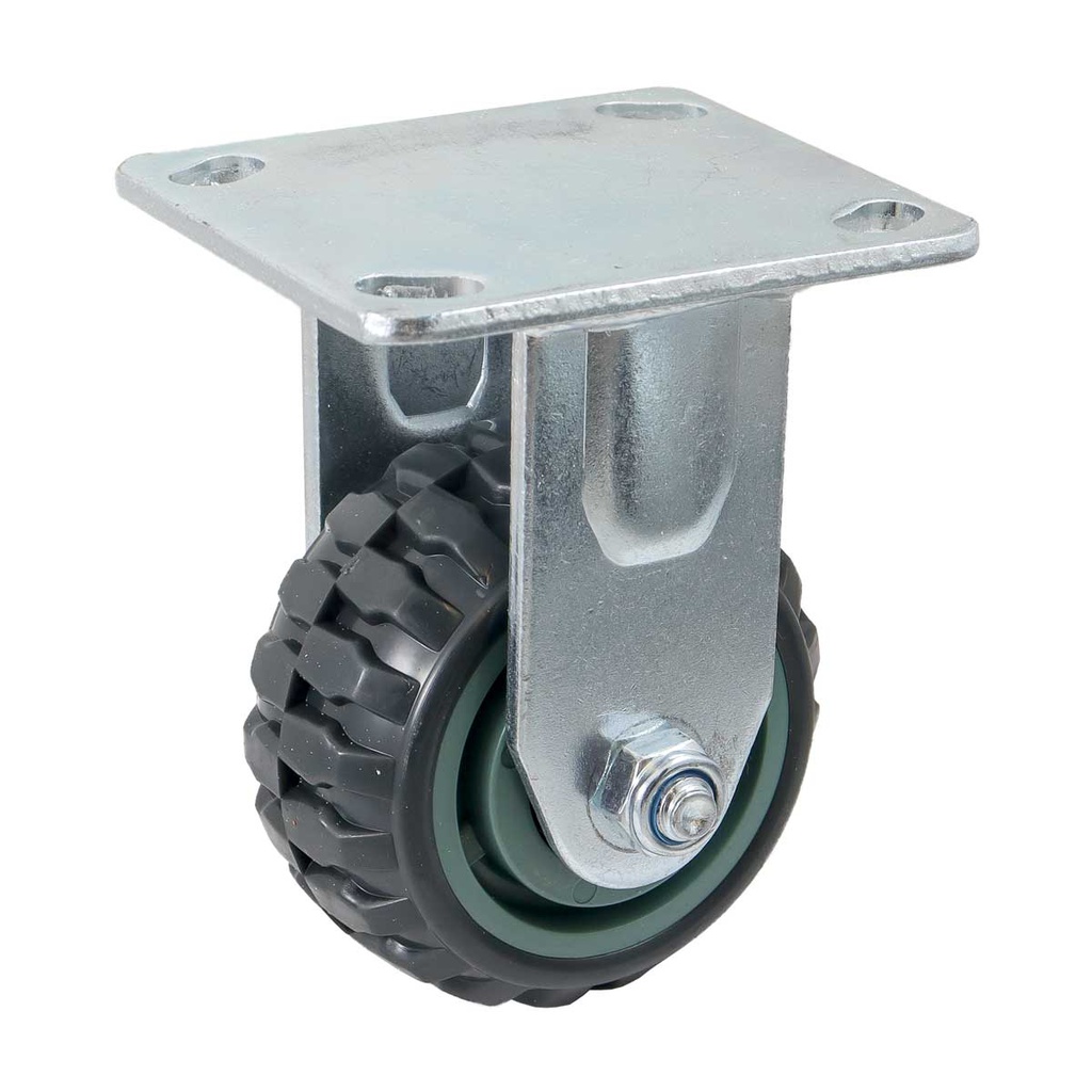 RODAJA DE PU CENTRO PP FIJA TIPO TRACTOR 4&quot; (100*50MM)