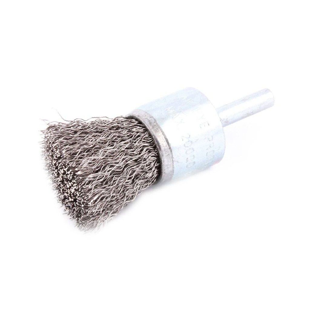CEPILLO TIPO BROCHA ONDULADO 1/2&quot; C/VASTAGO 1/4&quot; A.CARBON .006&quot;