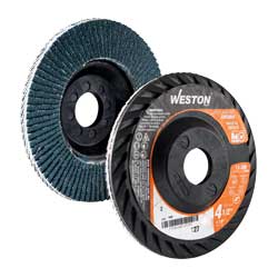 DISCO LAMINADO WESTON ZIRCONIO 4-1/2X7/8&quot; G120 T27 PLASTICO