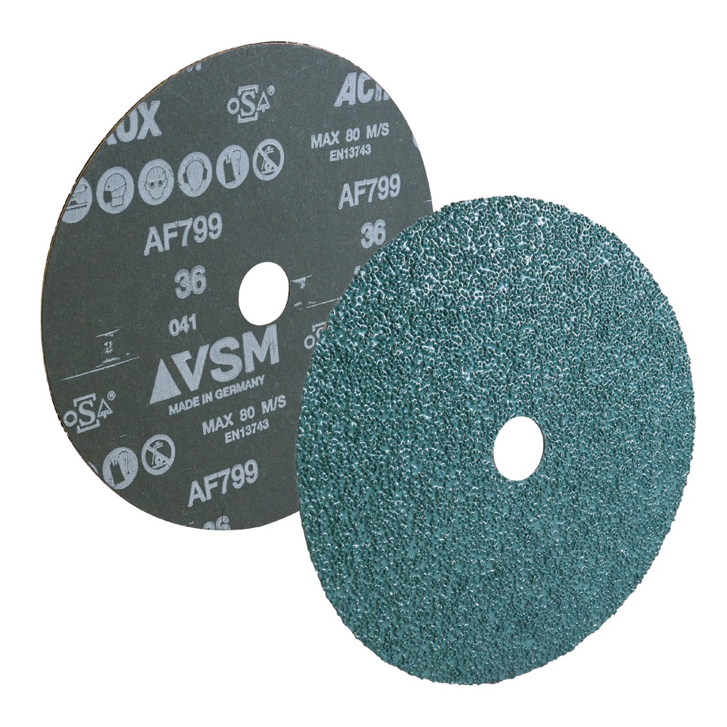 DISCO DE LIJA C36 BARRENO 7" X 7/8" ACTIROX METAL VSM AF799